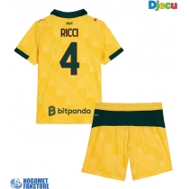 AC Milan Samuele Ricci #4 Rezervni Dres za djecu 2025-26 Kratak Rukav (+ Kratke hlače)